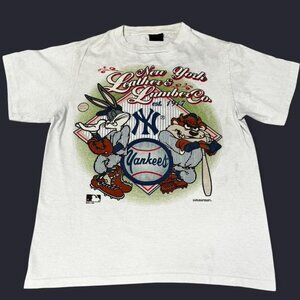 1992 New York Yankees Tasmanian Devil Looney Tunes Tshirt